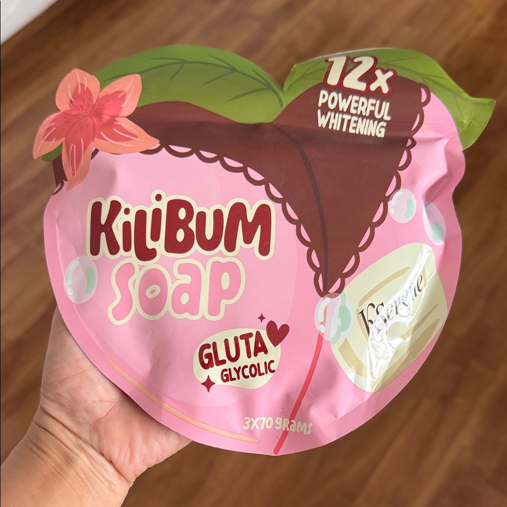 Kilibum soap Gluta Glycolic Hand & Body Soap - Pink
